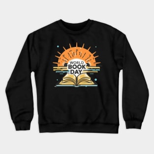 World Book Day , Sunset Book Crewneck Sweatshirt